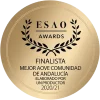 Insignia premio finalista Mejor AOVE Comunidad de Andalucía 2020 2021