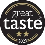 Insignia premio obtenido en Great Taste Awards 2023