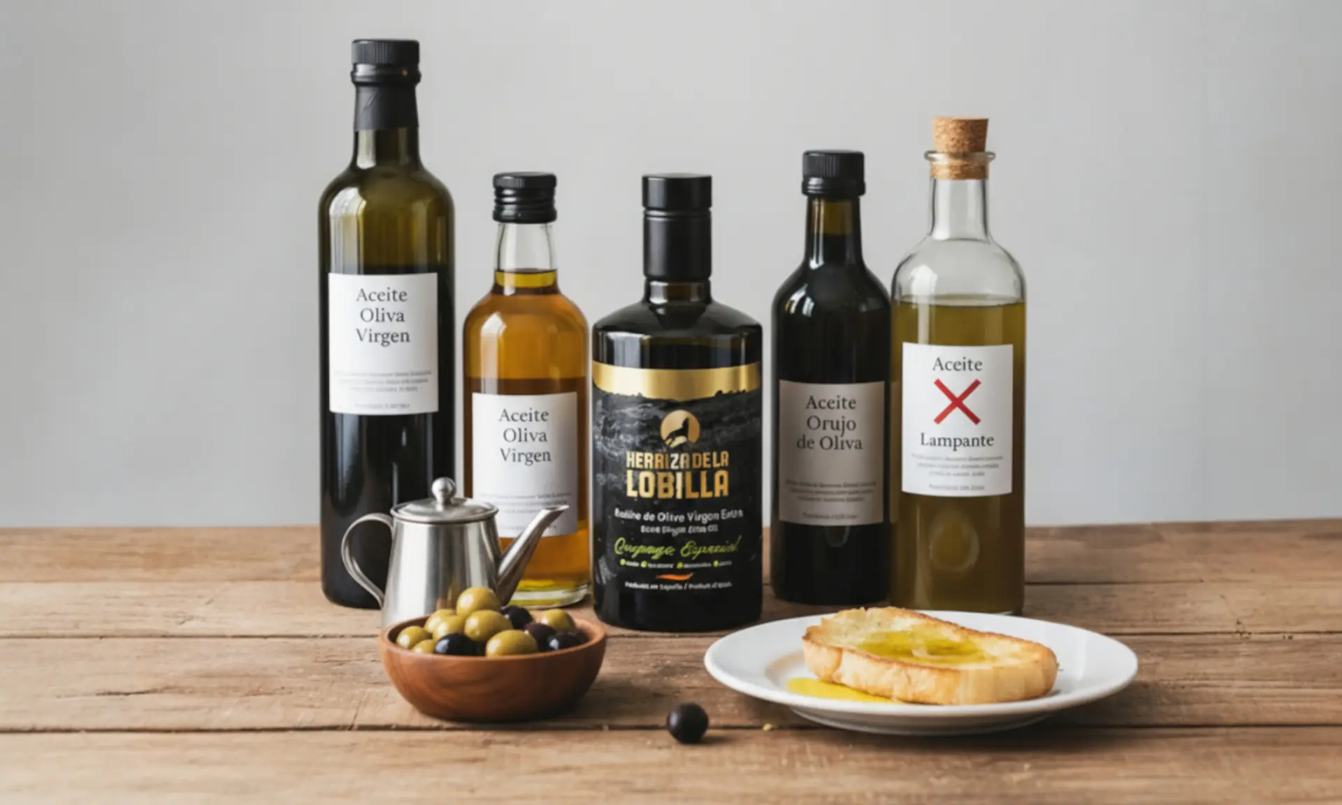 diferencia entre Aceite de Oliva Virgen Extra