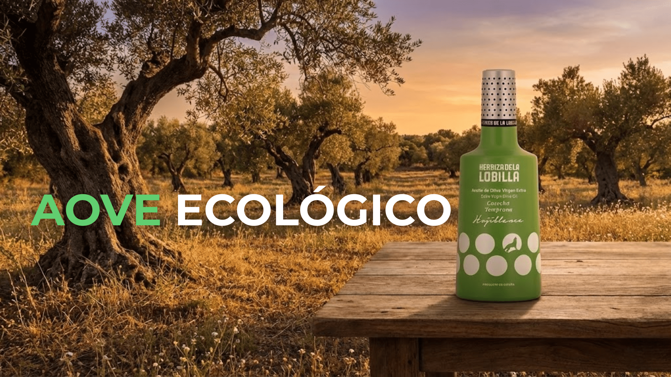 Botella de AOVE Ecológico Hojiblanca Herriza de La Lobilla