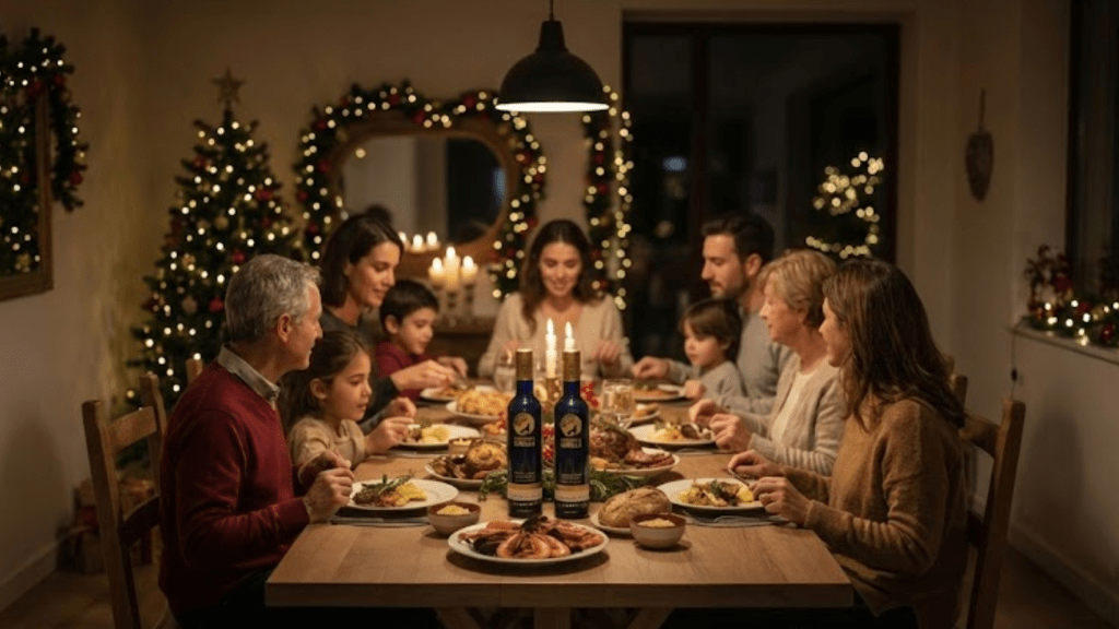 Más allá del brindis: Por qué el AOVE de Alto Fenólico es el verdadero protagonista de la Navidad 5 cena de Navidad con AOVE