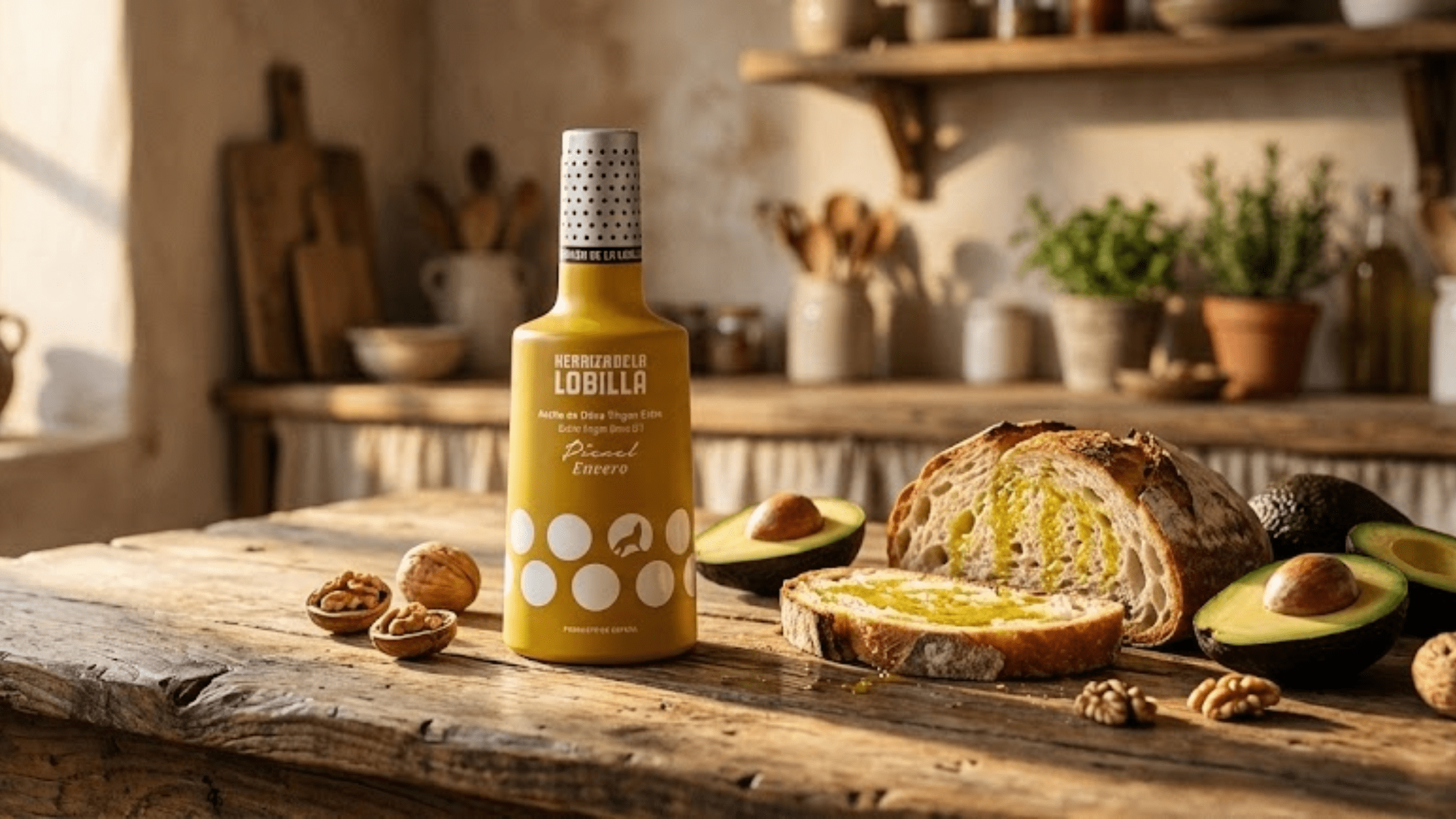 mesa con productos ricos en grasas saludables