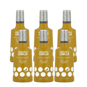pack seis botellas 500 ml AOVE picual en envero herriza de la lobilla