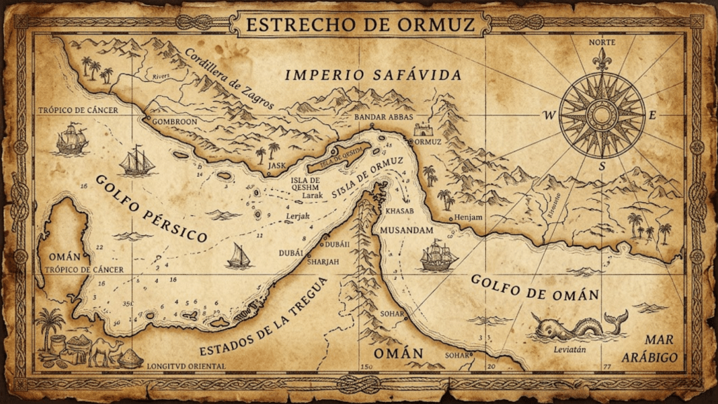 mapa estrecho de ormuz