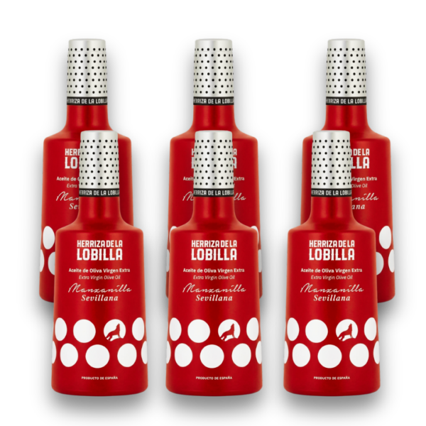 pack seis botellas aceite de manzanilla sevillana